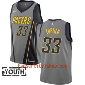 Indiana Pacers Trikot Myles Turner 33 2018-19 Nike City Edition Grau Swingman - Kinder